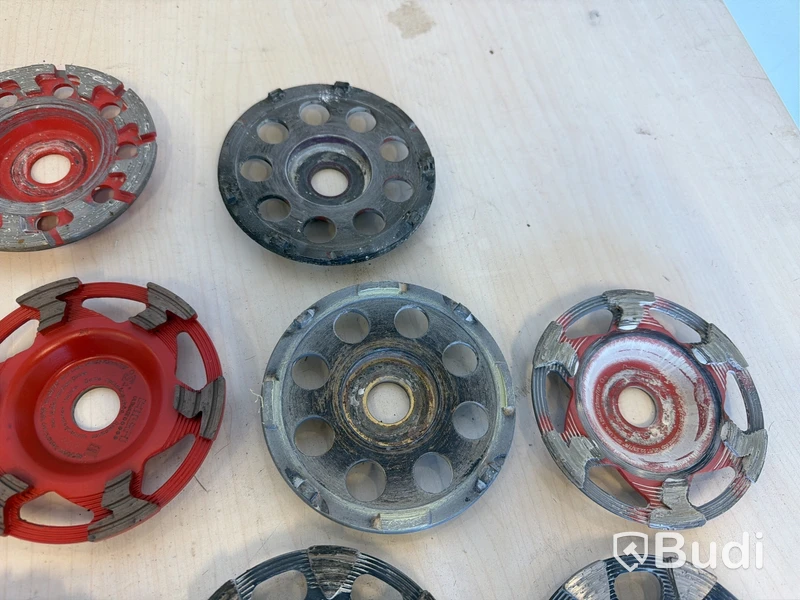 13 st slipskålar 125 mm