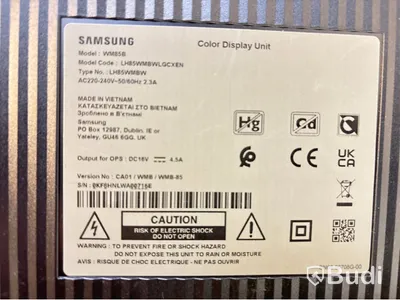 Skärm Samsung Flip, WM85B 85 tum touchskärm inkl. TV-ställ på hjul