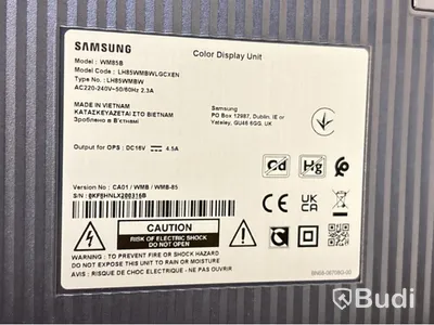 Skärm Samsung Flip, WM85B 85 tum touchskärm inkl. TV-ställ på hjul