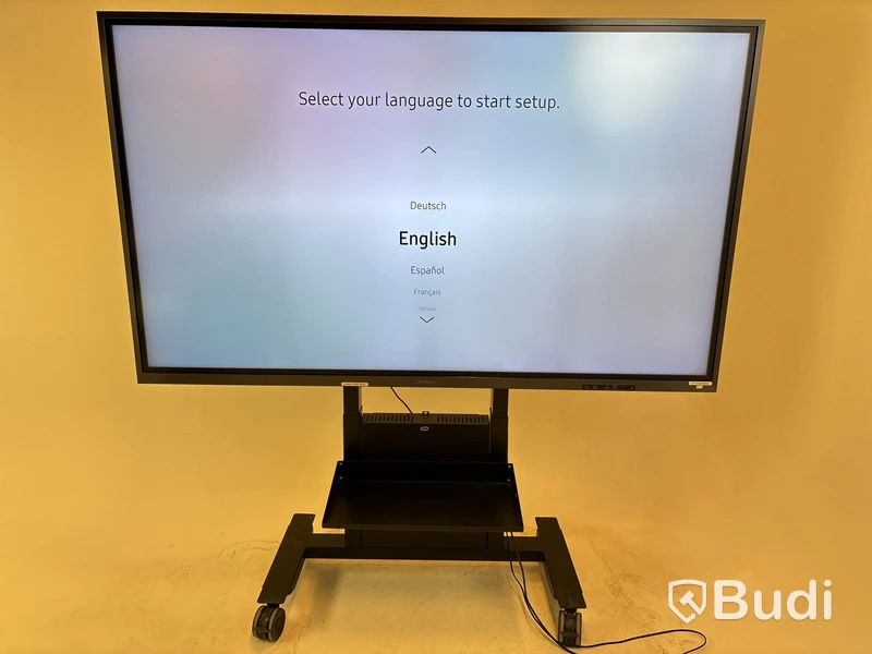 Skärm Samsung Flip, WM85R 85 tum touchskärm inkl. TV-ställ på hjul
