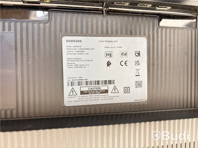 TV-skärm Samsung, QM65R-B, 65 tum 4K inkl. TV-ställ på hjul