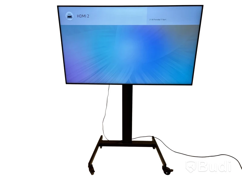 TV-skärm Samsung, QM65R-B, 65 tum 4K inkl. TV-ställ på hjul