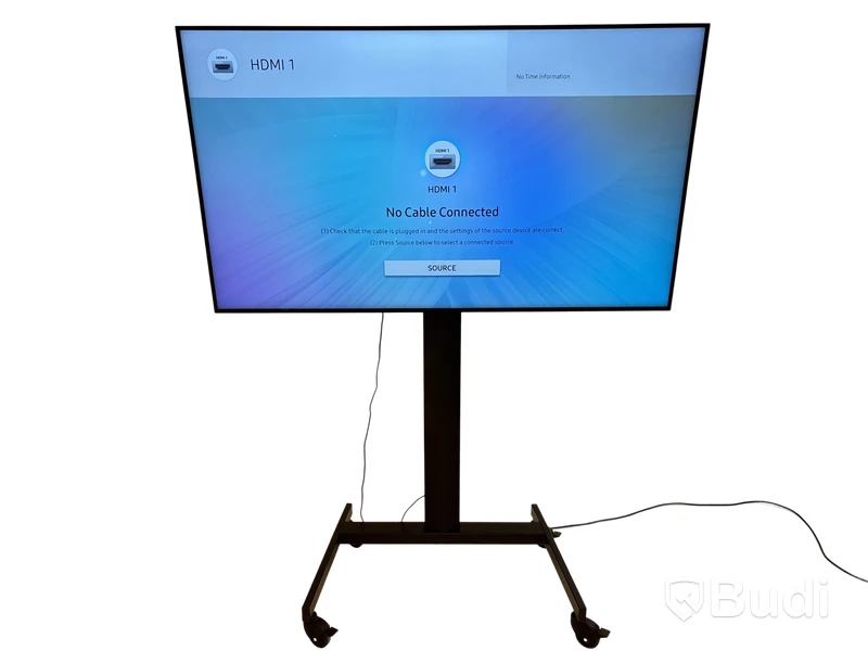 TV-skärm Samsung, QM65R-B, 65 tum 4K inkl. TV-ställ på hjul