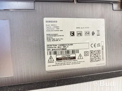 TV-skärm Samsung, BE65A-H, 65 tum 4K inkl. TV-ställ på hjul