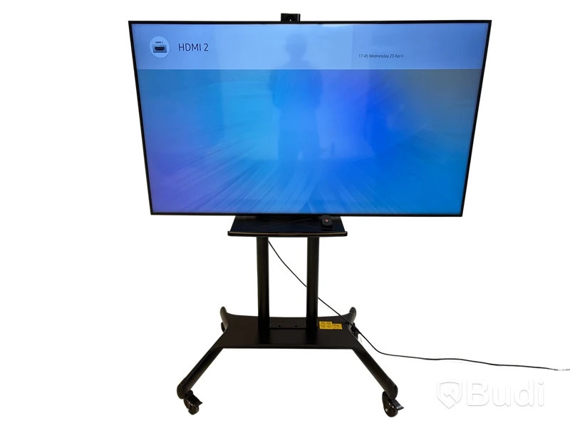 TV-skärm Samsung, QB65R, 65 tum 4K inkl. TV-ställ på hjul