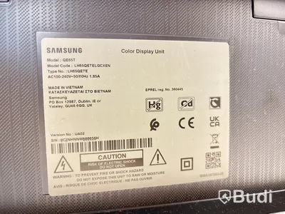 TV-skärm samsung, QE65T, 65 tum 4K inkl. TV-ställ på hjul