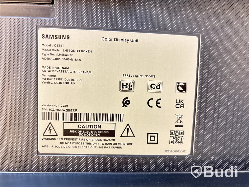 Digital Signage-skärm Samsung, QE55T, 55 tum