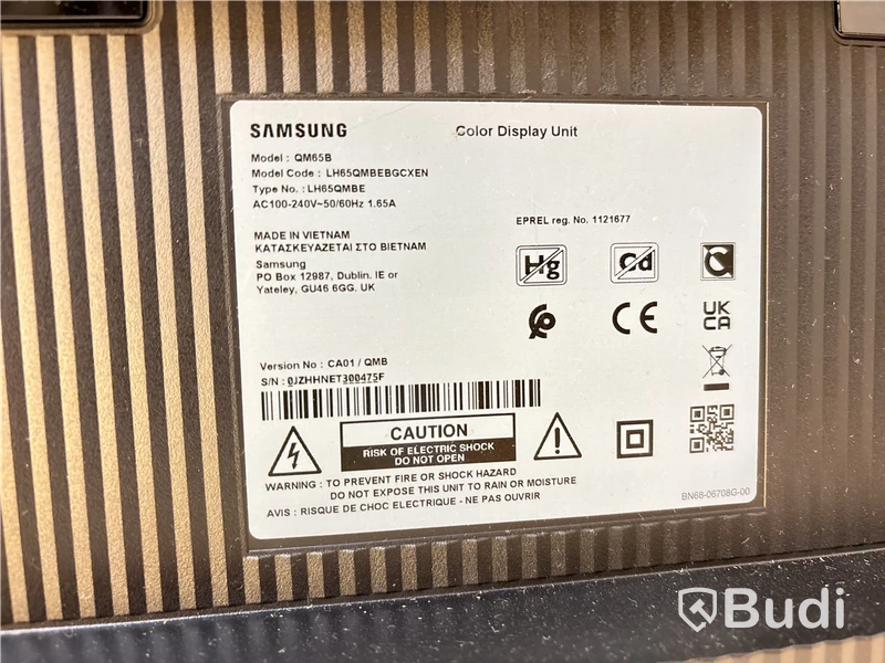 Tv-skärm Samsung QM65B, 65 tum