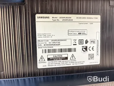TV-skärm Samsung, UE65RU6025K, 65 tum