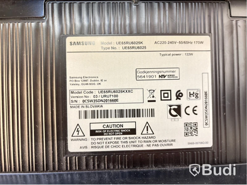 TV-skärm Samsung UE65RU6025K, 65 tum