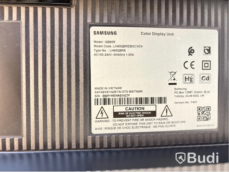 TV-skärm Samsung QB65R, 65 tum