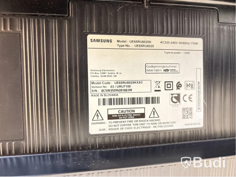 TV-skärm Samsung UE65RU6025K, 65 tum