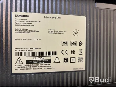 Skärm Samsung Flip WM85B 85 tum touchskärm inkl. TV-ställ på hjul