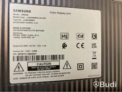 Skärm Samsung Flip WM85B 85 tum touchskärm inkl. TV-ställ på hjul