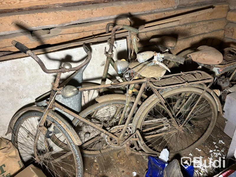 3 st.cyklar, en med påhängsmotor