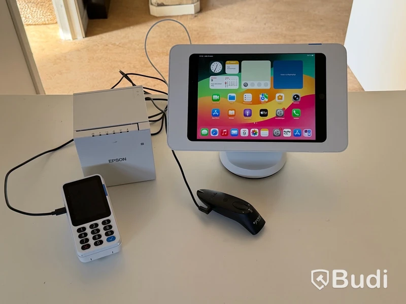 Kassasystem med iPad gen 9, kortläsare, kvittoskrivare och streckkodsläsare