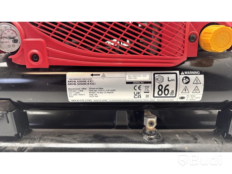 Kompressor Max AKHL1260EX inkl. slangvinda SD-630AII