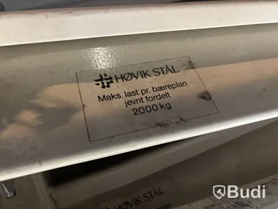 7 sektioner pallstallage Hövik Stål, nedmonterat.