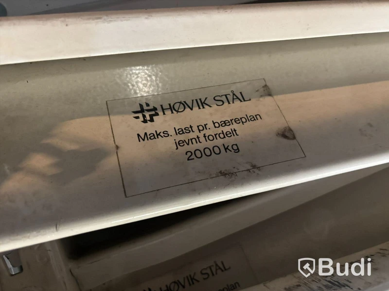 7 sektioner pallstallage Hövik Stål, nedmonterat.