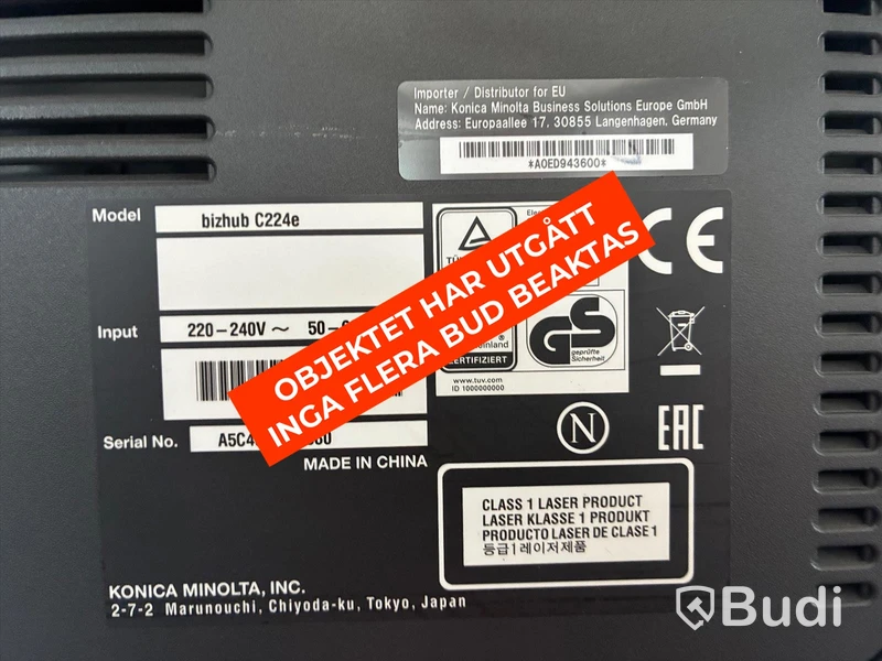 Konica Minolta Bizhub c224e