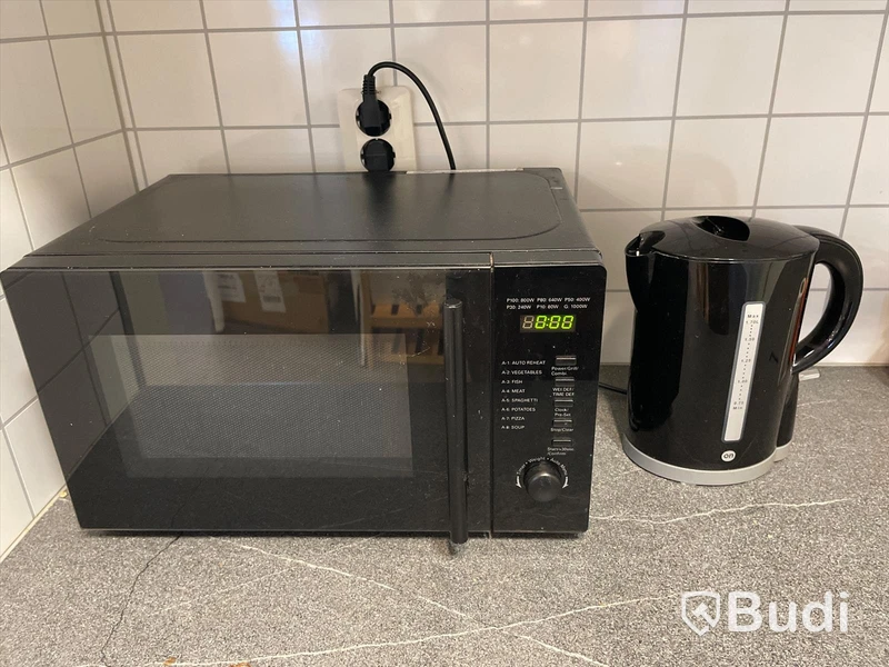 Microvågsugn, vattenkokare