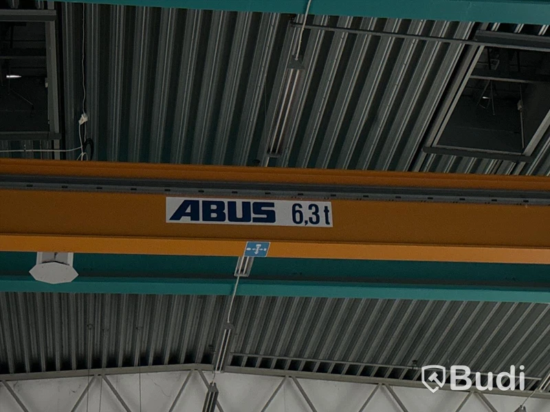Traversbalk Abus 6.3 ton med 2 st. tillhörande transportbanor