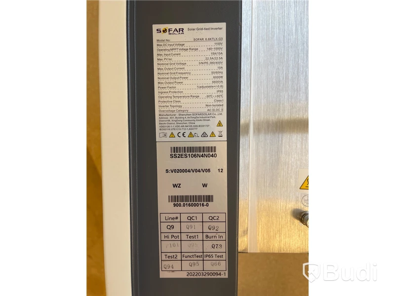 Växelriktare Sofar Solar 6.6KTLX-G3