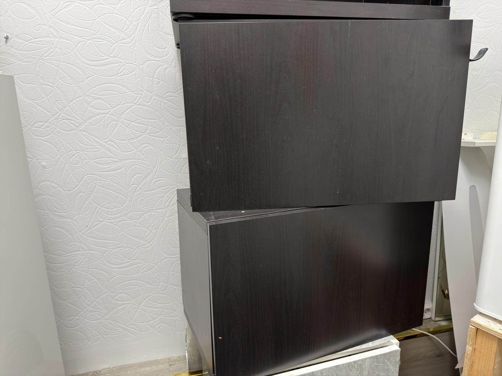 Förvaringsskåp IKEA BESTÅ, svartbrun, 5 st