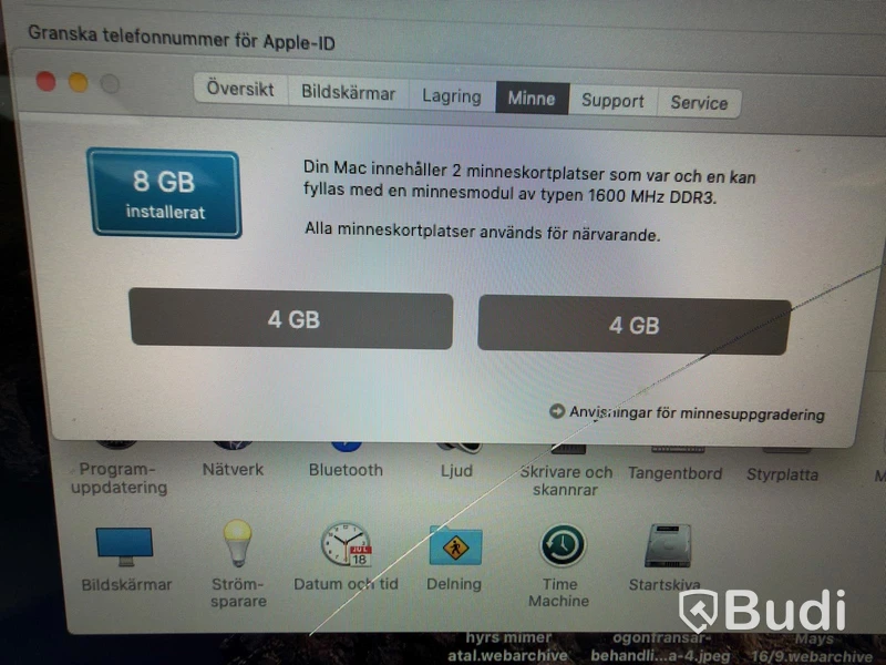 iMac Apple 21,5 tum, 2013, 8 GB RAM