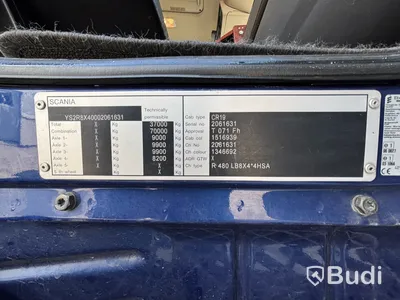 Kranväxlare Scania R480 LB 8X4*4 HSA -2011 | Reparationsobjekt