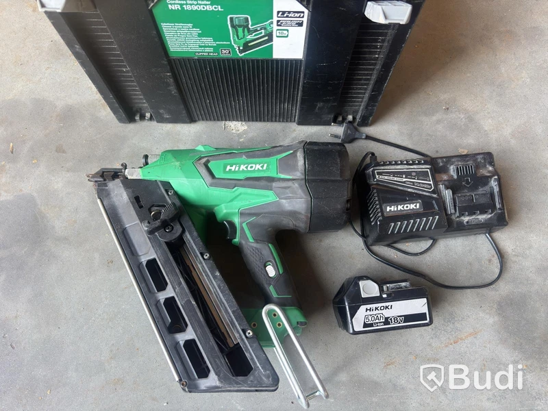 Spikpistol Hikoki NR 1890DBCL, 18V, med batteri och laddare