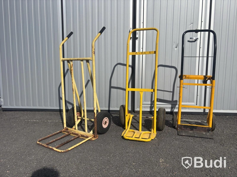 3 st. säckkärror, blandade modeller
