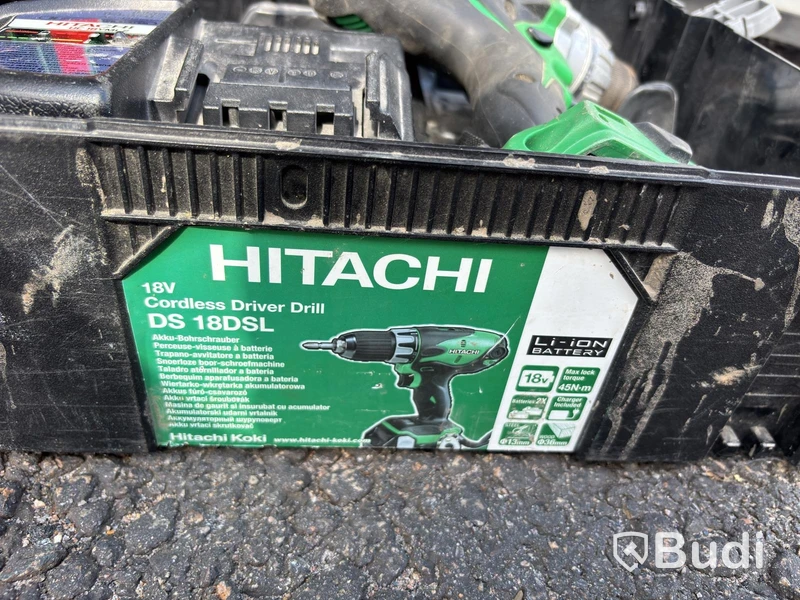 Hitachi DS18DSL Cordless Drill/Drivers, 18V, 2 pcs
