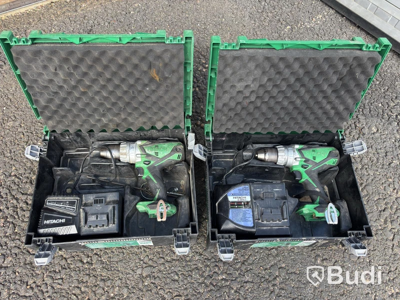 Hitachi DS18DSL Cordless Drill/Drivers, 18V, 2 pcs