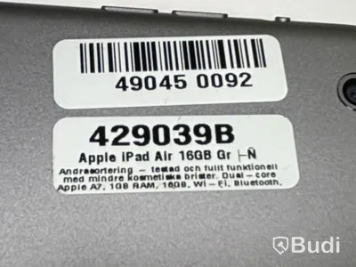 Apple iPad Air tablet, 16 GB, Wi‑Fi