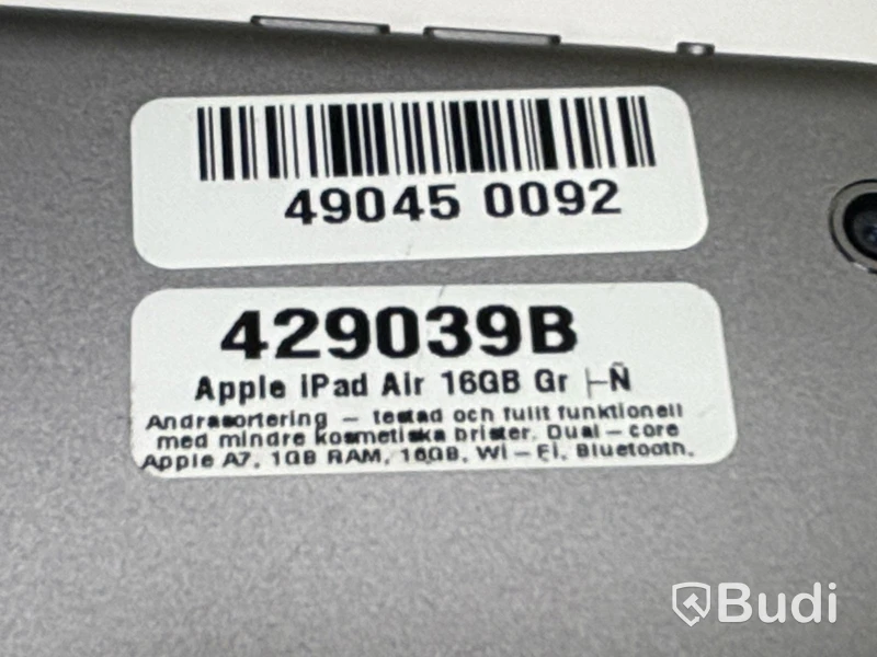 Apple iPad Air tablet, 16 GB, Wi‑Fi