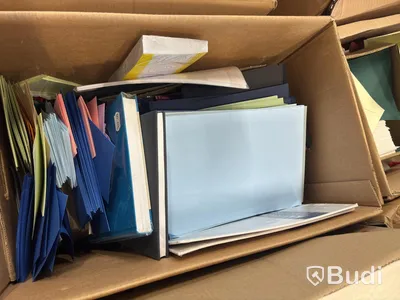 Craft supplies, envelopes and paper