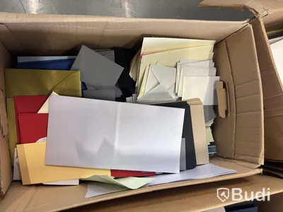 Craft supplies, envelopes and paper
