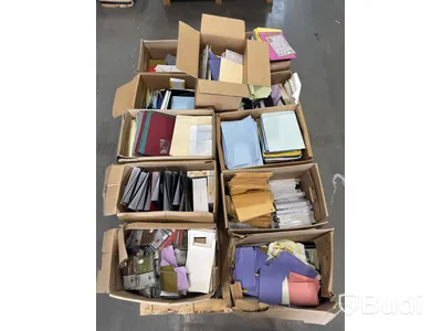 Craft supplies, envelopes and paper