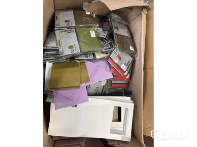 Craft supplies, envelopes and paper