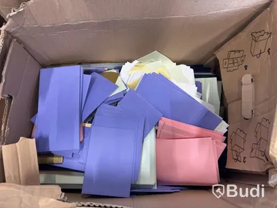 Craft supplies, envelopes and paper