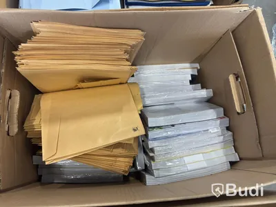 Craft supplies, envelopes and paper