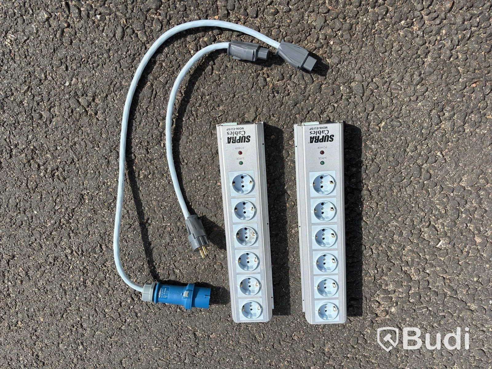 2 pcs Shielded power strips, Supra MD06-EU/SP