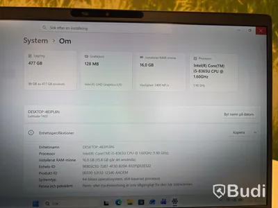 Dell Latitude 7400 Laptop, i5, 16 GB RAM