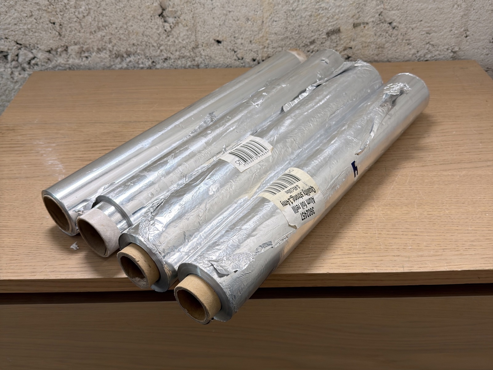 Aluminium foil, 4 rolls, 0.45 x 150 m, 14 µm