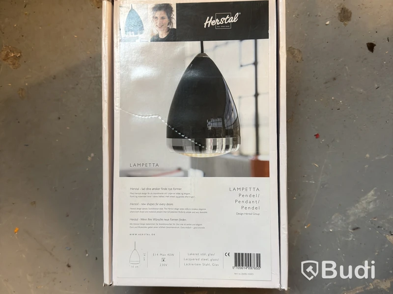 Pendellampa Herstal Lampetta, svart