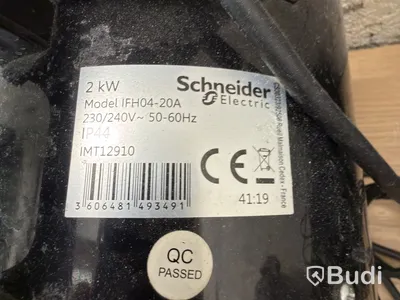 Schneider Electric IFH04-20A fan heaters, 2 pcs, 2000 W