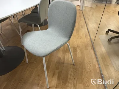 Konferensbord med stolar, grått tyg inkl. 8 st stolar