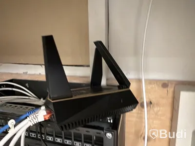 Router, ASUS, svart, nätverksutrustning