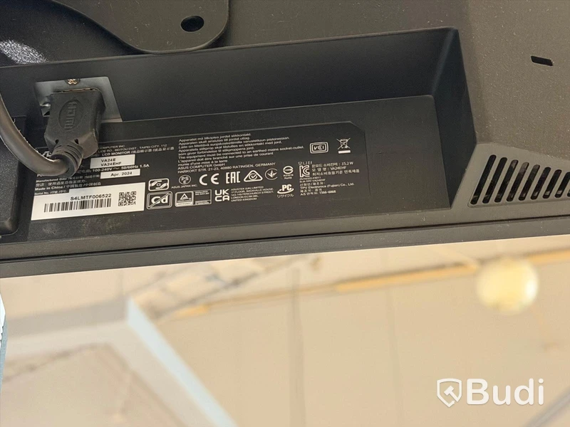 Övervakningskamera med skärm, Milesight MS-C5352-PE samt ASUS skärm